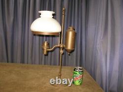 Antique 19th C. Student Oil Lamp CIVIL War Era 1863-70 Hinrichs Orig For Restore