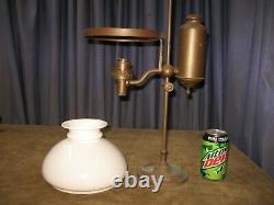 Antique 19th C. Student Oil Lamp CIVIL War Era 1863-70 Hinrichs Orig For Restore