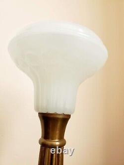 Antique 19th Century Boston Sandwich Kerosene Oil Lamp 13 1/4 Tall