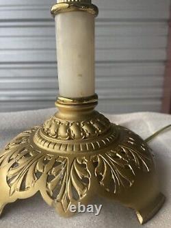 Antique 19th Century Bradley & Hubbard Banquet Oil Lamp 28 Tall Electrified