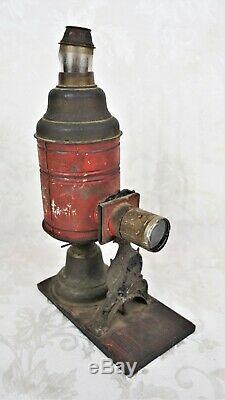 Antique 19th Century Circa 1880 German Oil Lamp Magic Lantern Projector