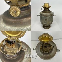 Antique 19th Century P & A Hanging Brass Oil Lamp Lantern Nautical Marine Ship