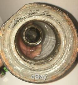 Antique 19th Century Tin Whale Oil Lantern Lamp Blown Glass AAFA