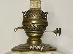 Antique AESTHETIC MOVEMENT 1890's Victorian Hand Painted P & A Oil Lamp GWTW