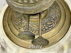 Antique AESTHETIC MOVEMENT 1890's Victorian Hand Painted P & A Oil Lamp GWTW
