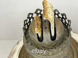 Antique AESTHETIC MOVEMENT 1890's Victorian Hand Painted P & A Oil Lamp GWTW