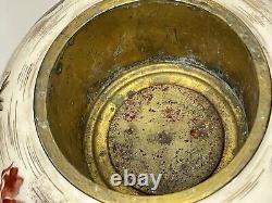 Antique AESTHETIC MOVEMENT 1890's Victorian Hand Painted P & A Oil Lamp GWTW