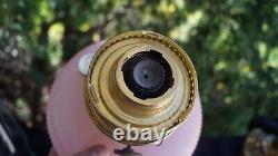 Antique Aladdin 1937 39 QUEEN Pink / Rose Moonstone Model B-98 Oil Lamp