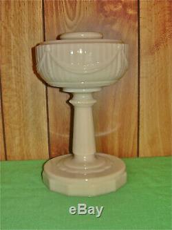 Antique Aladdin Kerosene Oil Lamp B-75 Scallop Foot Tall Lincoln Drape