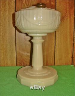 Antique Aladdin Kerosene Oil Lamp B-75 Scallop Foot Tall Lincoln Drape