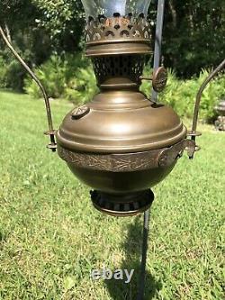 Antique Aladdin No 5 Hanging Oil Lamp