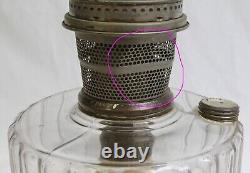 Antique Aladdin Oil Lamp Nu-Type Model B Mantle Lamp Co. Green Clear Corinthian