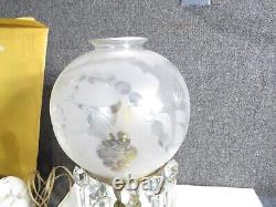 Antique Astral Lamp with antique Glass shade