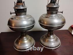 Antique B. & H. (Bradley and Hubbard) Kerosene Oil Lamp