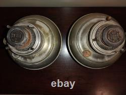 Antique B. & H. (Bradley and Hubbard) Kerosene Oil Lamp