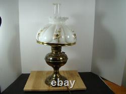 Antique B&H Electric Oil Lamp Works Great SEE PICS! 21 With shade