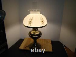 Antique B&H Electric Oil Lamp Works Great SEE PICS! 21 With shade