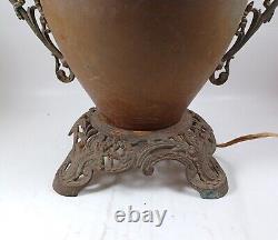 Antique B&H Floral Oil Lamp Lantern Body