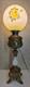 Antique B &H Parlor Electrified Oil Lamp Bradley Hubbard 30 1/2