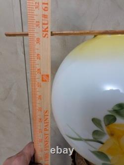 Antique B &H Parlor Electrified Oil Lamp Bradley Hubbard 30 1/2