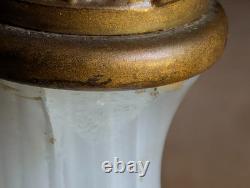 Antique B &H Parlor Electrified Oil Lamp Bradley Hubbard 30 1/2