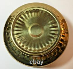 Antique B&P Brass Oil Lamp Wall Mount 12 Glass Locking Chimney Converted