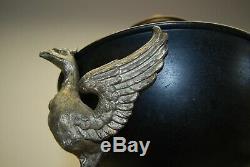 Antique B&h Egyptian Revival Art Deco Oil Lamp Base Whimsical Sphinx Phoenix