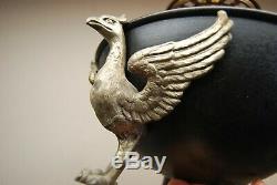 Antique B&h Egyptian Revival Art Deco Oil Lamp Base Whimsical Sphinx Phoenix