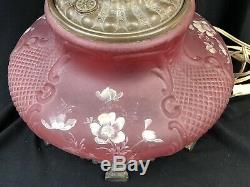Antique Banquet Oil Lamp Gone with the Wind Oil Lamp with flowers