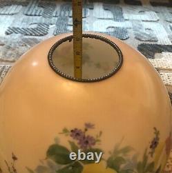 Antique Banquet Oil Lamp With Huge Shade