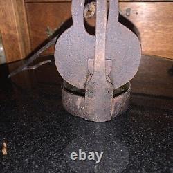 Antique Betty Lamp Whale Oil Lamp with hanger spike