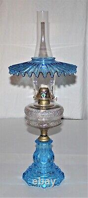 Antique Blue Base Clear Font Blue Petticoat W. B. G. Corp Eldorado Burner