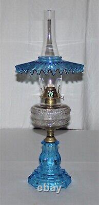 Antique Blue Base Clear Font Blue Petticoat W. B. G. Corp Eldorado Burner