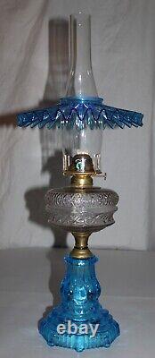 Antique Blue Base Clear Font Blue Petticoat W. B. G. Corp Eldorado Burner