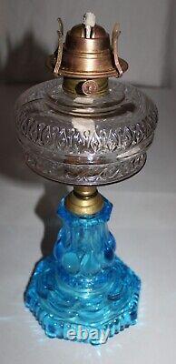 Antique Blue Base Clear Font Blue Petticoat W. B. G. Corp Eldorado Burner