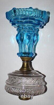 Antique Blue Base Clear Font Blue Petticoat W. B. G. Corp Eldorado Burner