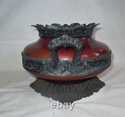 Antique Bradley & Hubbard #8424 Banquet/GWTW Oil Table Lamp BASE ONLY B&H