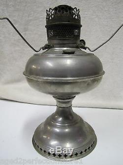 Antique Bradley & Hubbard B&H Oil Lamp turn of century pat dates 1904 burner