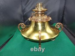 Antique Bradley & Hubbard Brass & Copper Clad Central Draft Oil Lamp Base