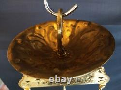 Antique Bradley Hubbard Hanging Library Pendant Oil Lamp B&H