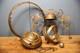 Antique Bradley Hubbard Oil lamp Light brass pull down ceiling Fixture Parts