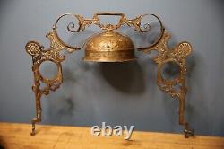 Antique Bradley Hubbard Oil lamp Light brass pull down ceiling Fixture Parts