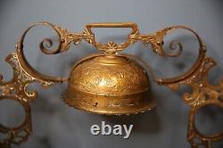 Antique Bradley Hubbard Oil lamp Light brass pull down ceiling Fixture Parts