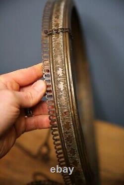 Antique Bradley Hubbard Oil lamp Light brass pull down ceiling Fixture Parts