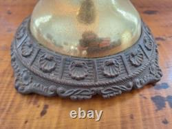 Antique Bradley & Hubbard Parlor Oil Kerosene Brass Corinthian Column Lamp 31