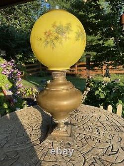 Antique'' Bradley & Hubbard Parlor Oil Lamp