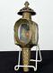 Antique Brass Carriage Lantern 19th Century. Original 12 high Victorian Era
