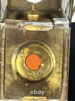 Antique Brass Carriage Lantern 19th Century. Original 12 high Victorian Era