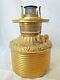 Antique Brass Central Draft Drop in Font Kerosene Oil Lamp P&A ROYAL burner 95