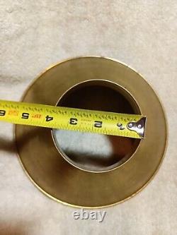 Antique Brass Duplex Dual Wicks- Brass Shade Made In England